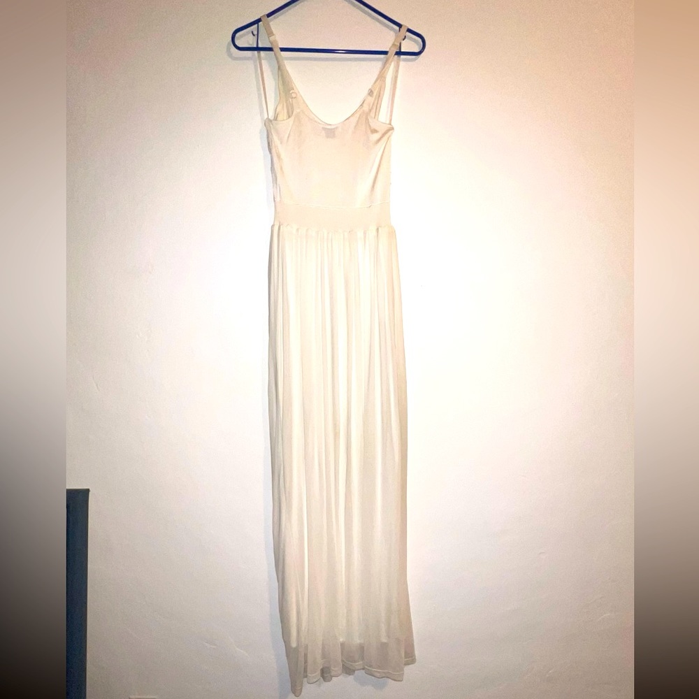 Summer white dress.